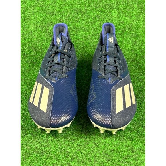 Adidas Adizero Scorch 2 Navy Blue & White Football Cleats‎ Mens Size 11.5 GZ0404 main image 5